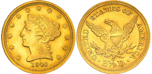 1840-O Quarter Eagle