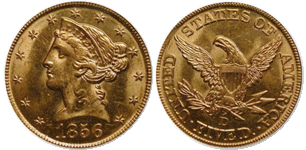 1856-D Half Eagle